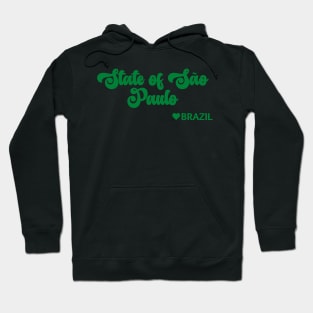 State of São Paulo: Eu amo o Brasil - I love Brazil Hoodie